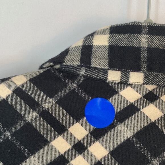 Fear of God FOG Plaid Flannel Padded Jacket Men’s Size Small Black White - Picture 13 of 14